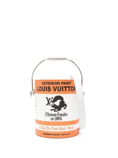 Pre-owned Louis Vuitton Lv Paint Can Bag In Orange