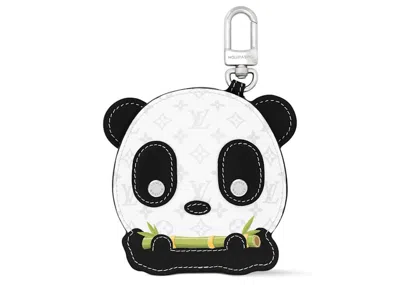 Pre-owned Louis Vuitton Lv Panda Bag Charm In White
