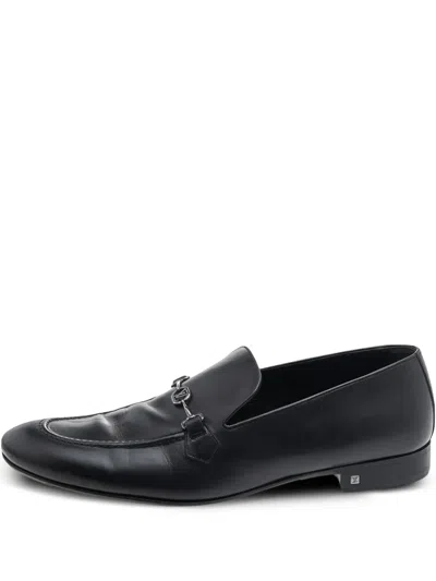 Pre-owned Louis Vuitton Lv-plaque Loafers