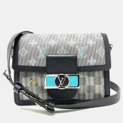 Pre-owned Louis Vuitton Lv Pop Dauphine Mini Crossbody Bag/shoulder Bag Leather Blue