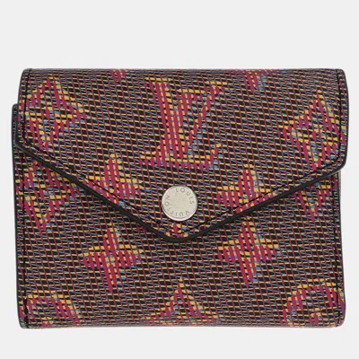 Pre-owned Louis Vuitton Lv Pop Portefeuille Zoe Wallet In Pink