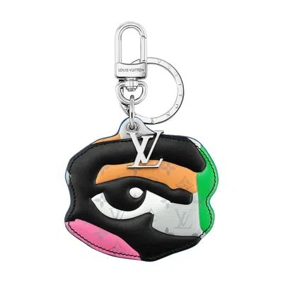 Louis Vuitton Lv Portrait Figurine Key Holder And Bag Charm In Multicolor