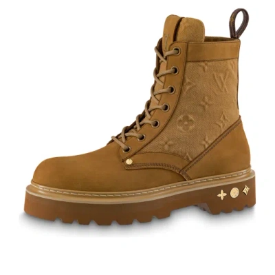 Pre-owned Louis Vuitton Lv Ranger Ankle Boots 'brown'