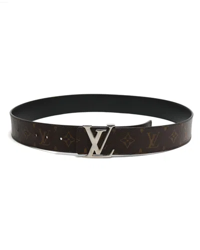 Pre-owned Louis Vuitton Lv Reversible Belt, Size 95 In Brown