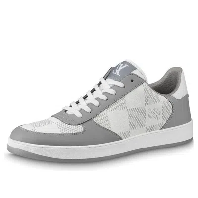 Pre-owned Louis Vuitton Lv Rivoli Sneakers 'grey With Plaid'