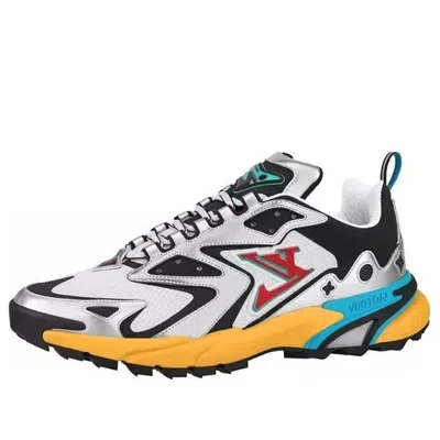 Pre-owned Louis Vuitton Lv Runner Tatic Sneakers 'silver Multi-color'
