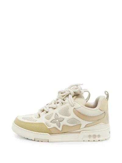 Pre-owned Louis Vuitton Lv Skate Sneakers In Neutral