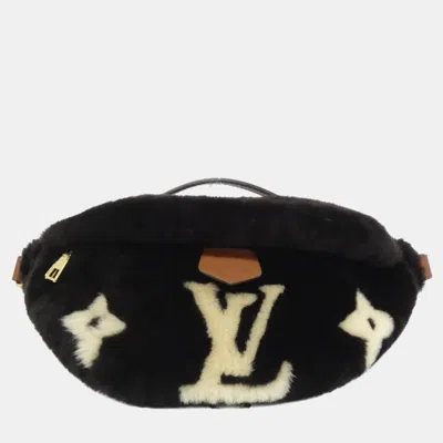 Pre-owned Louis Vuitton Lv Ski Cozy Glam Bum Bag In Black