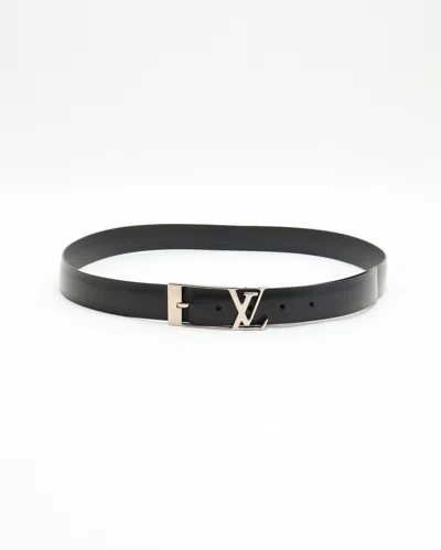 Pre-owned Louis Vuitton Lv Skyline 30mm Belt, Size 100 In Black