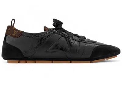 Pre-owned Louis Vuitton Lv Sneakerina Gum Monogram Heel (women's) Sneakers In Black