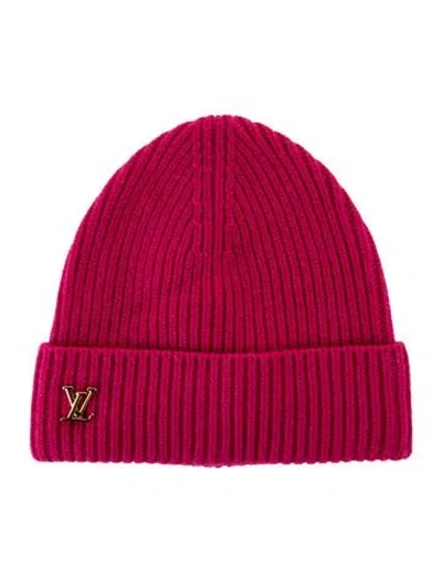 Pre-owned Louis Vuitton Lv Spark Beanie In Pink