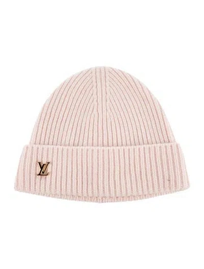 Pre-owned Louis Vuitton Lv Spark Beanie In Pink