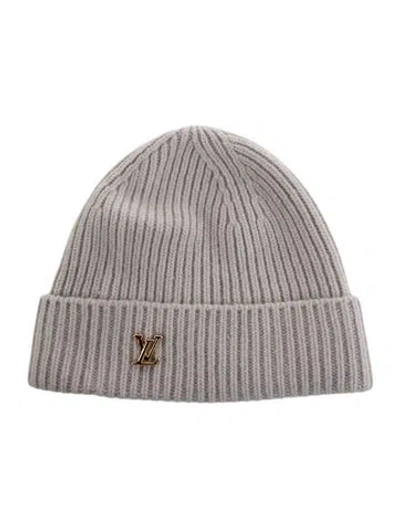Pre-owned Louis Vuitton Lv Spark Cashmere Beanie In Gray