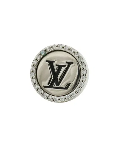 Louis Vuitton Lv Sparkle Stud Earring (authentic Pre-loved) In Metallic