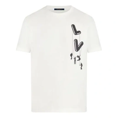 Pre-owned Louis Vuitton Lv Ss21 Paratrooper Print Pullover For Men White