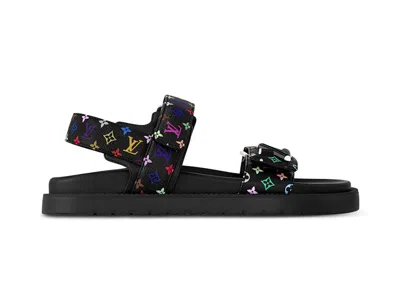 Pre-owned Louis Vuitton Lv Sunset Flat Comfort Sandal Takashi Murakami (women's) Sneakers In