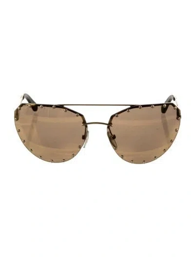Pre-owned Louis Vuitton Lv The Party Lv Monogram Sunglasses In Black/gold