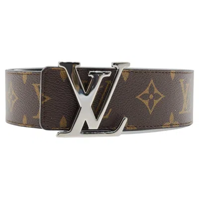 Pre-owned Louis Vuitton Lv Tilt Monogram Reversible Belt In Black