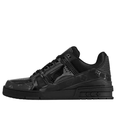 Pre-owned Louis Vuitton Lv Trainer 'denim Noir'
