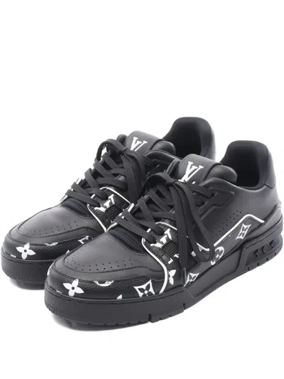 Pre-owned Louis Vuitton Lv Trainer Line Sneakers In Black
