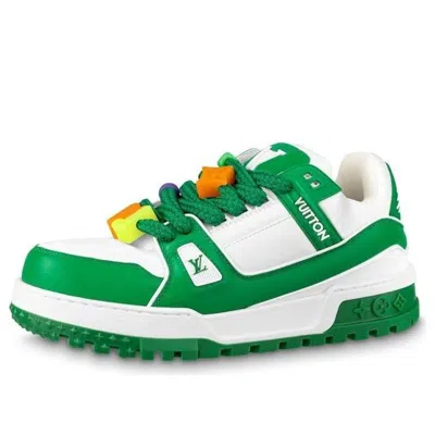 Pre-owned Louis Vuitton Lv Trainer Maxi Sneakers 'green' In Multi