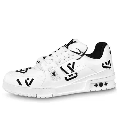 Pre-owned Louis Vuitton Lv Trainer Sneakers 'white Black' In Multi
