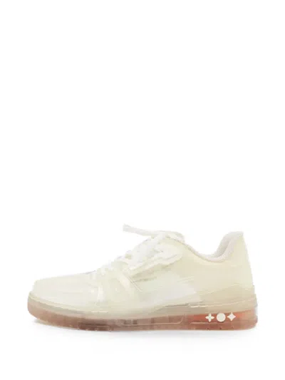 Pre-owned Louis Vuitton Lv Trainer Transparent Sneakers In White