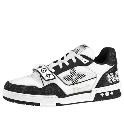 Pre-owned Louis Vuitton Lv Trainer 'white Black Velcro'