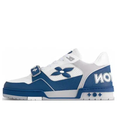 Pre-owned Louis Vuitton Lv Trainer 'white Blue' In Multi