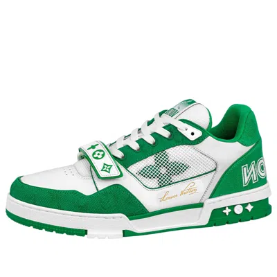 Pre-owned Louis Vuitton Lv Trainer 'white Green'