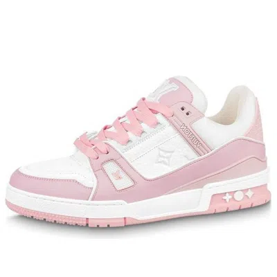 Pre-owned Louis Vuitton Lv Trainer 'white Rose'