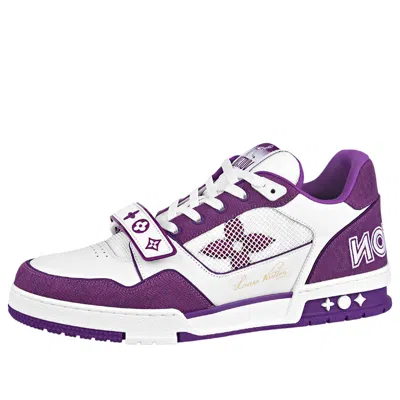 Pre-owned Louis Vuitton Lv Trainer 'white Violet'