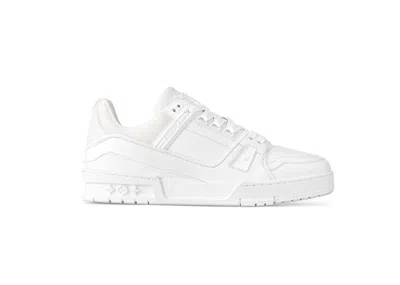 Pre-owned Louis Vuitton Lv Trainer (women's) Sneakers In White