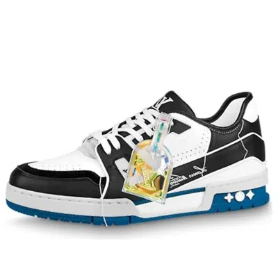 Pre-owned Louis Vuitton Lv Trainers Black Blue White' In Multi