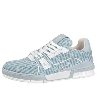 Pre-owned Louis Vuitton Lv Trainers 'blue Stripes' In Multi