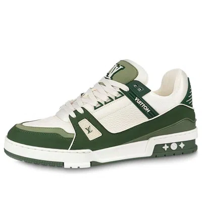 Pre-owned Louis Vuitton Lv Trainers 'green'