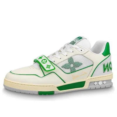 Pre-owned Louis Vuitton Lv Trainers 'green Mesh'