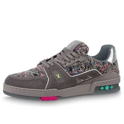 Pre-owned Louis Vuitton Lv Trainers 'grey With Colorful Mesh'