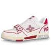 Louis Vuitton Lv Trainers 'red Mesh'