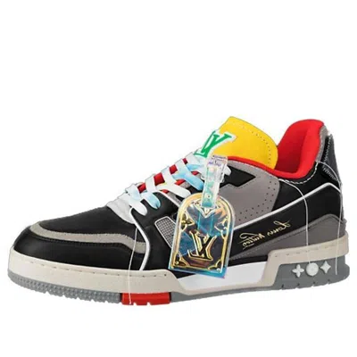 Pre-owned Louis Vuitton Lv Trainers 'red Multi-color'
