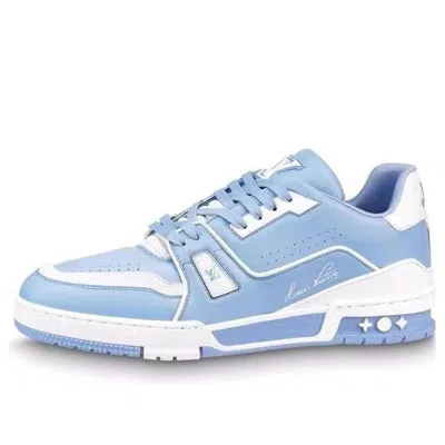 Pre-owned Louis Vuitton Lv Trainers 'sky Blue'