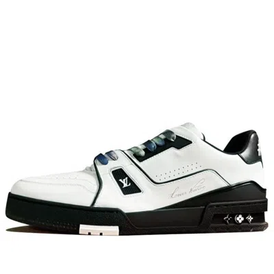 Pre-owned Louis Vuitton Lv Trainers 'white Black' In Multi