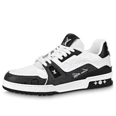 Pre-owned Louis Vuitton Lv Trainers 'white Black' In Multi