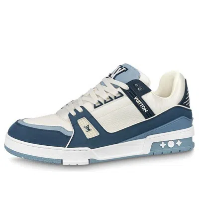 Pre-owned Louis Vuitton Lv Trainers 'white Blue' In Multi