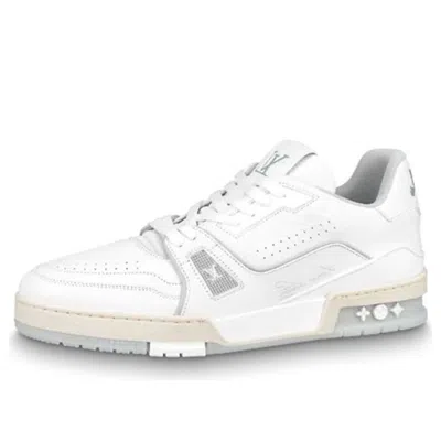 Pre-owned Louis Vuitton Lv Trainers 'white Grey'
