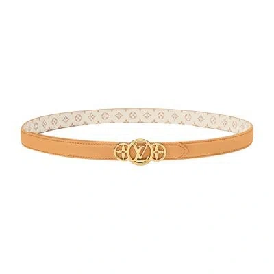 Louis Vuitton Lv Trio 20mm Reversible Belt In Beige
