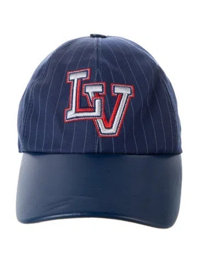 Pre-owned Louis Vuitton Lv Varsity Baseball Cap In Blue