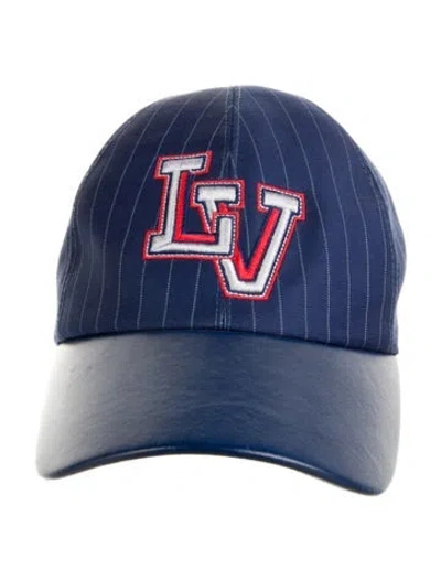 Pre-owned Louis Vuitton Lv Varsity Cap In White