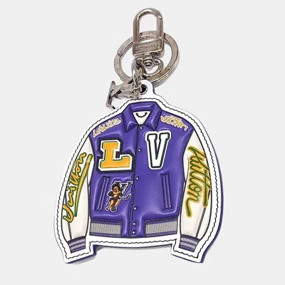 Pre-owned Louis Vuitton Lv Varsity Jacket Illustration Bag Charm & Keyring In Multicolor