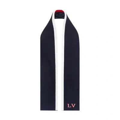 Louis Vuitton Lv Varsity Scarf In Blue